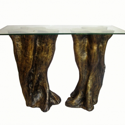 FSC-029_Laminated Fossilized Clam Console Table